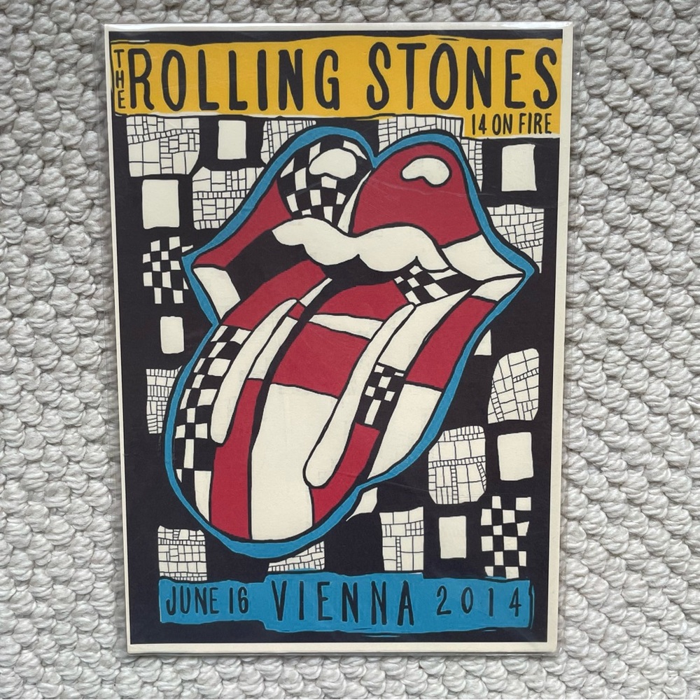 Rolling Stones 2014 concert poster